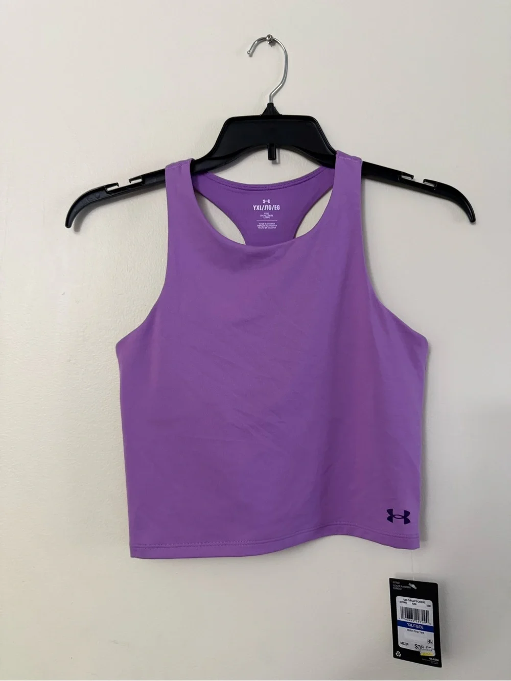 Under Armour Lavender Racerback Crop Tank